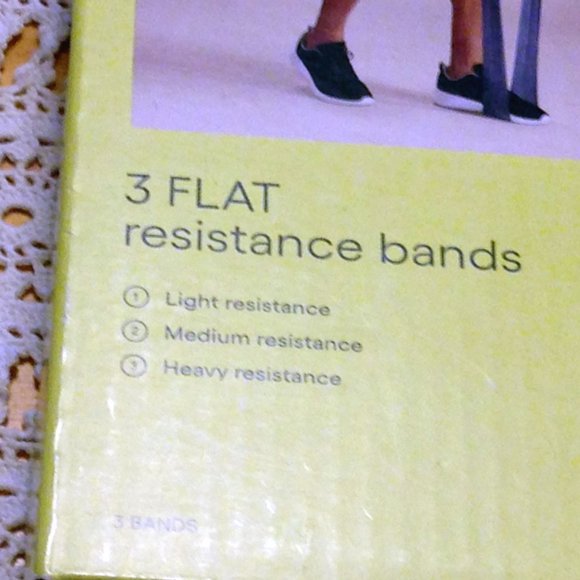 All in Motion Resistance Bands, 3 pk, new - Picture 3 of 3